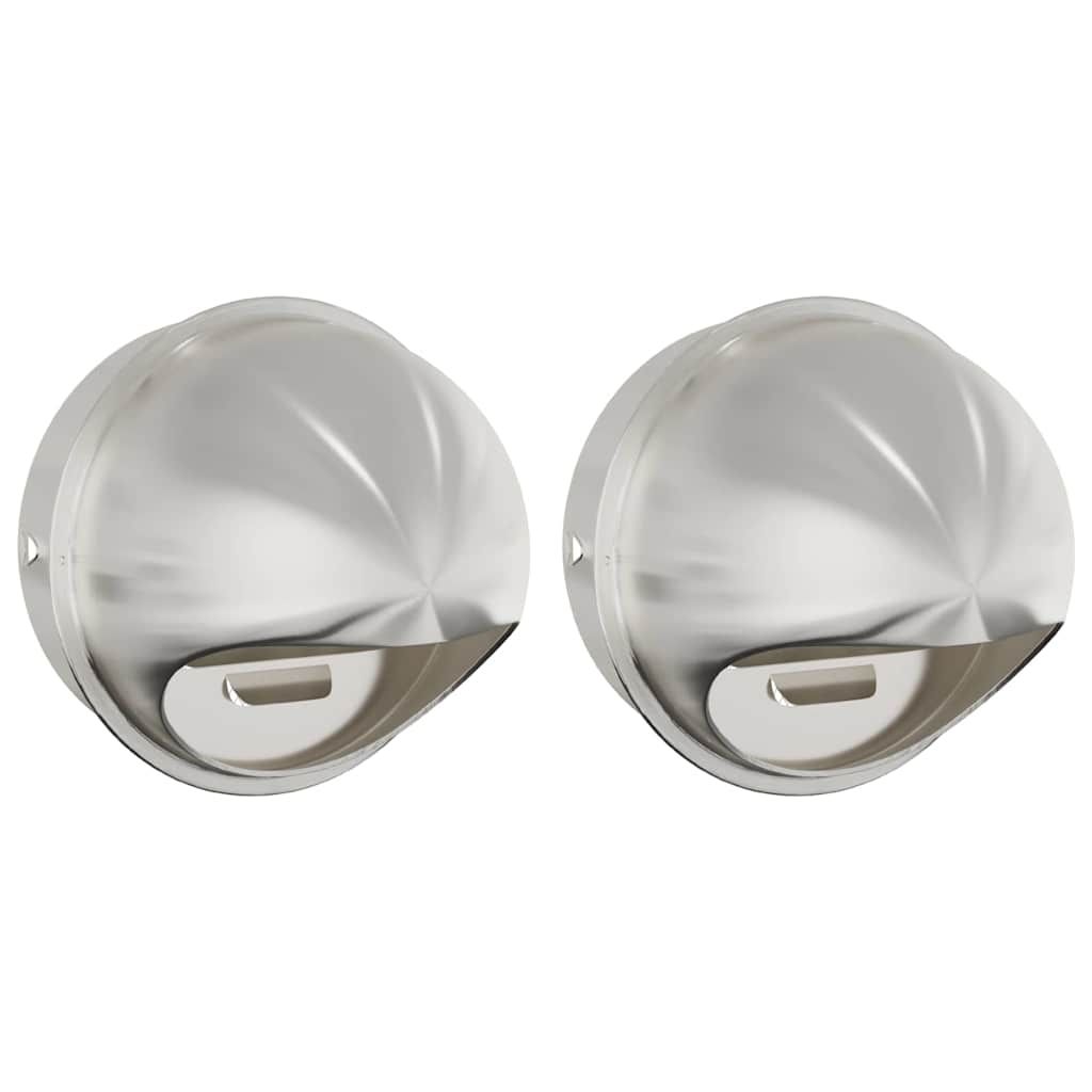 Lüftungsgitter 2 Stk. Silber 200 mm Edelstahl