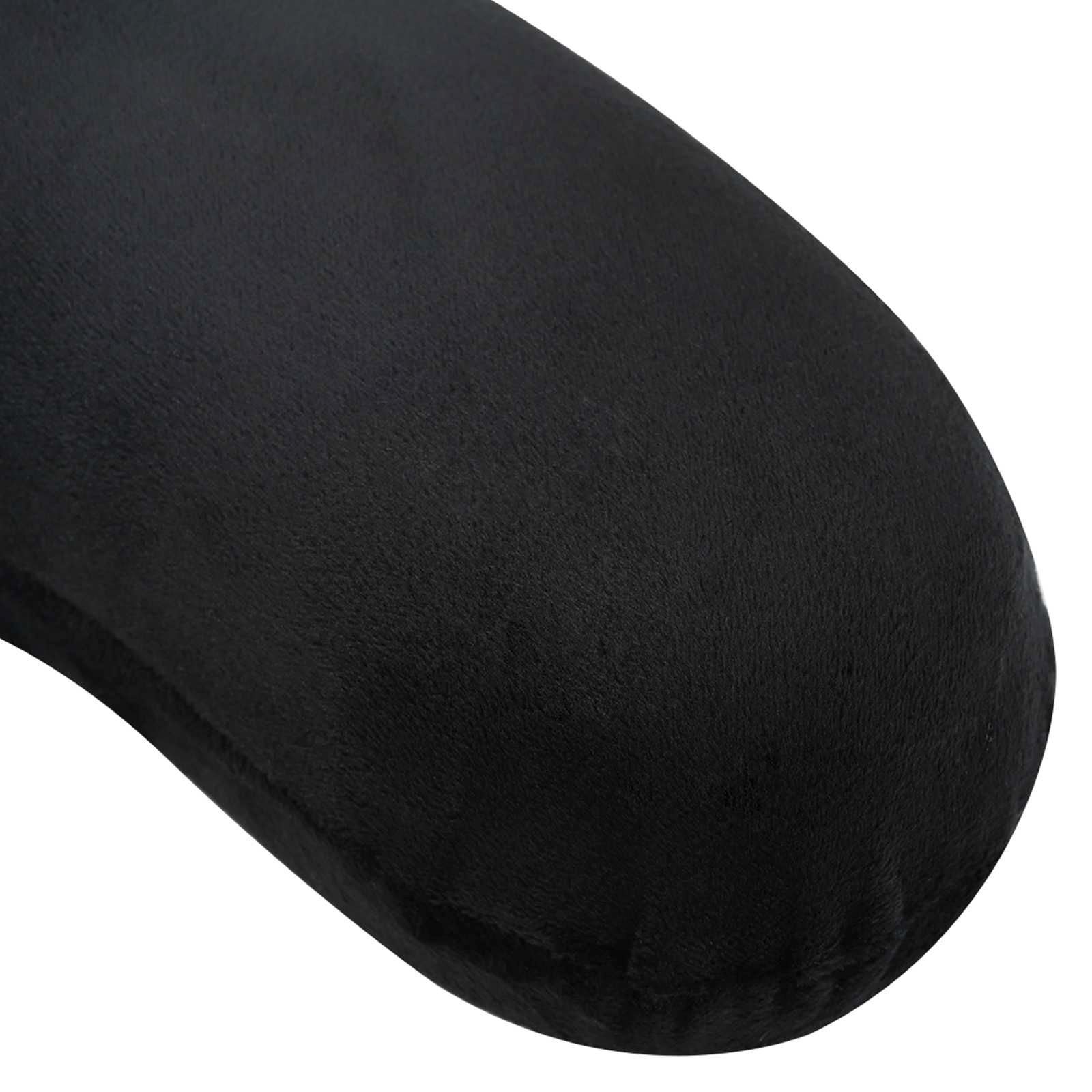 Reisekopfkissen für den Nacken Schwarz Viscoschaum
