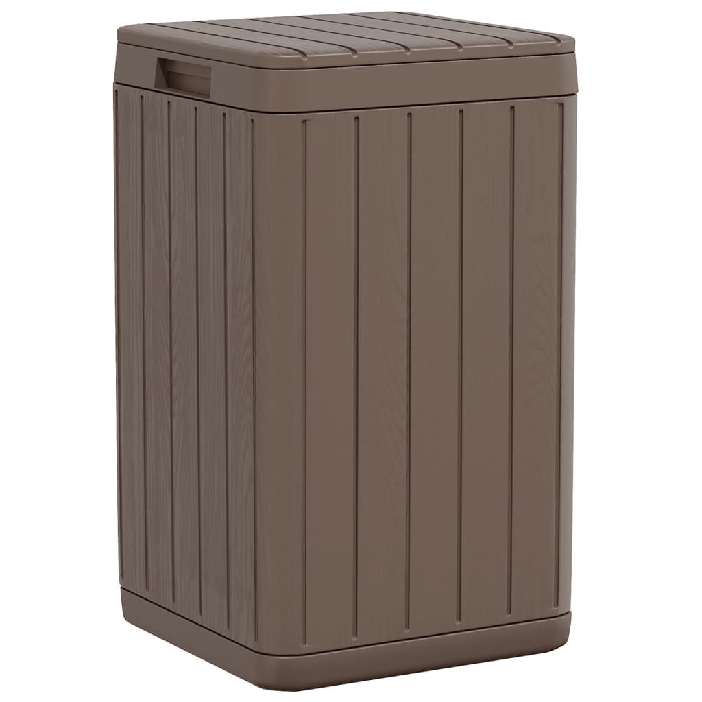 Outdoor-Mülltonne Braun 38x38x65 cm PP