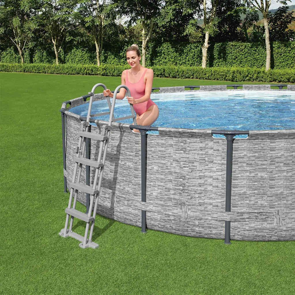 Bestway Power Steel Swimming Pool Rund 488x122 cm