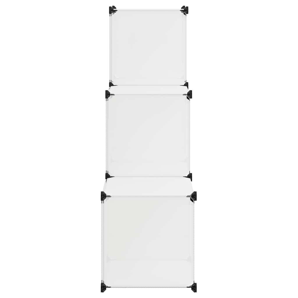 Regalsystem Würfel-Regal mit 6 Fächern Weiß