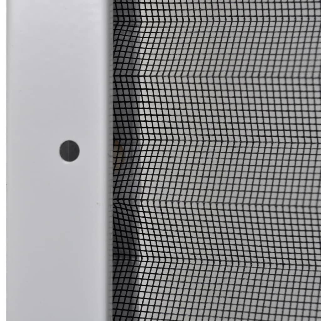 Insektenschutz-Plissee für Fenster Aluminium 80 x 100 cm