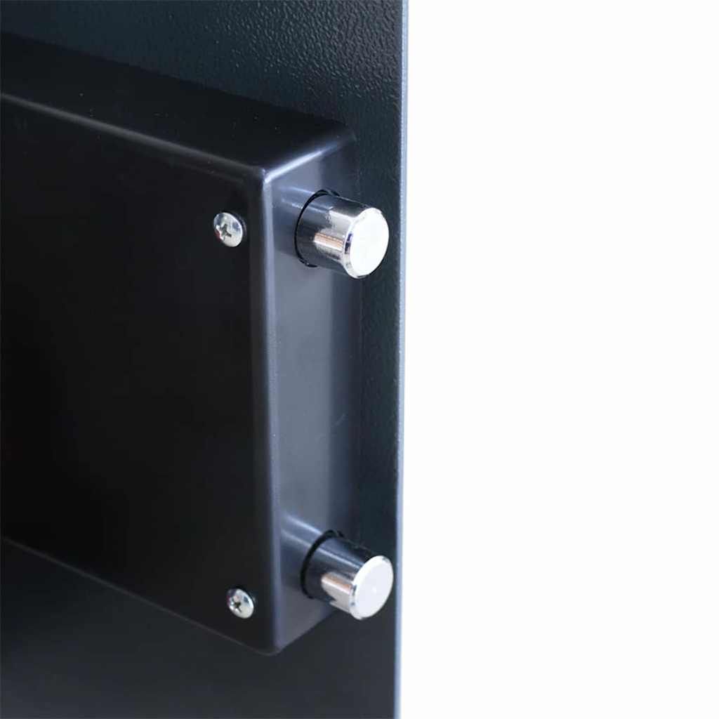 Digitaler Safe mit Schloss Dunkelgrau 35 x 31 x 50 cm Stahl