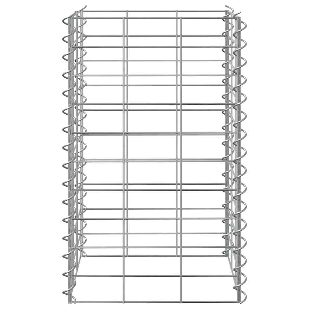 Gabionen-Hochbeete 3 Stk. 30x30x50 cm Eisen