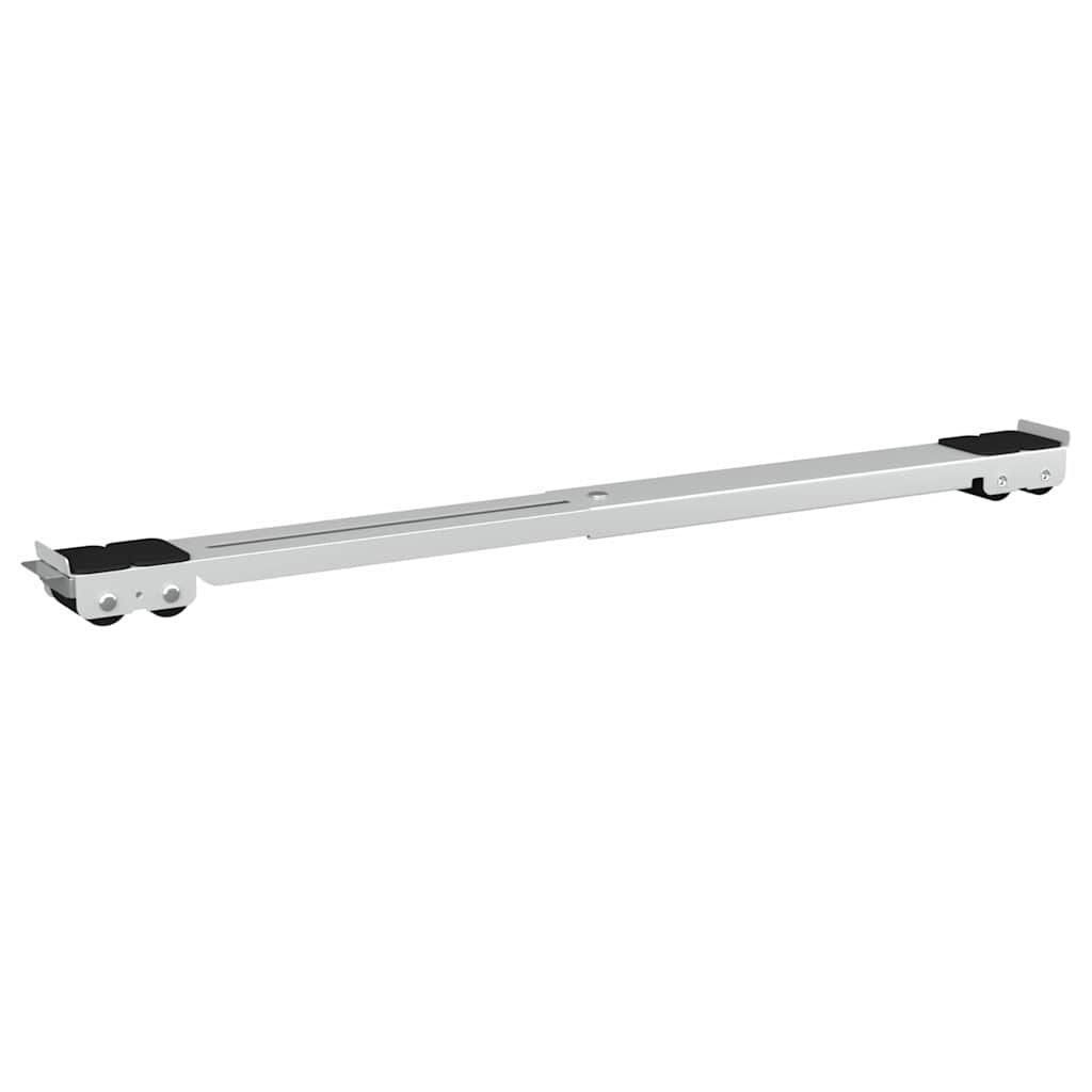 Waschmaschinensockel 2 stk. Silber 72 x 5 x 4,5 cm Edelstahl