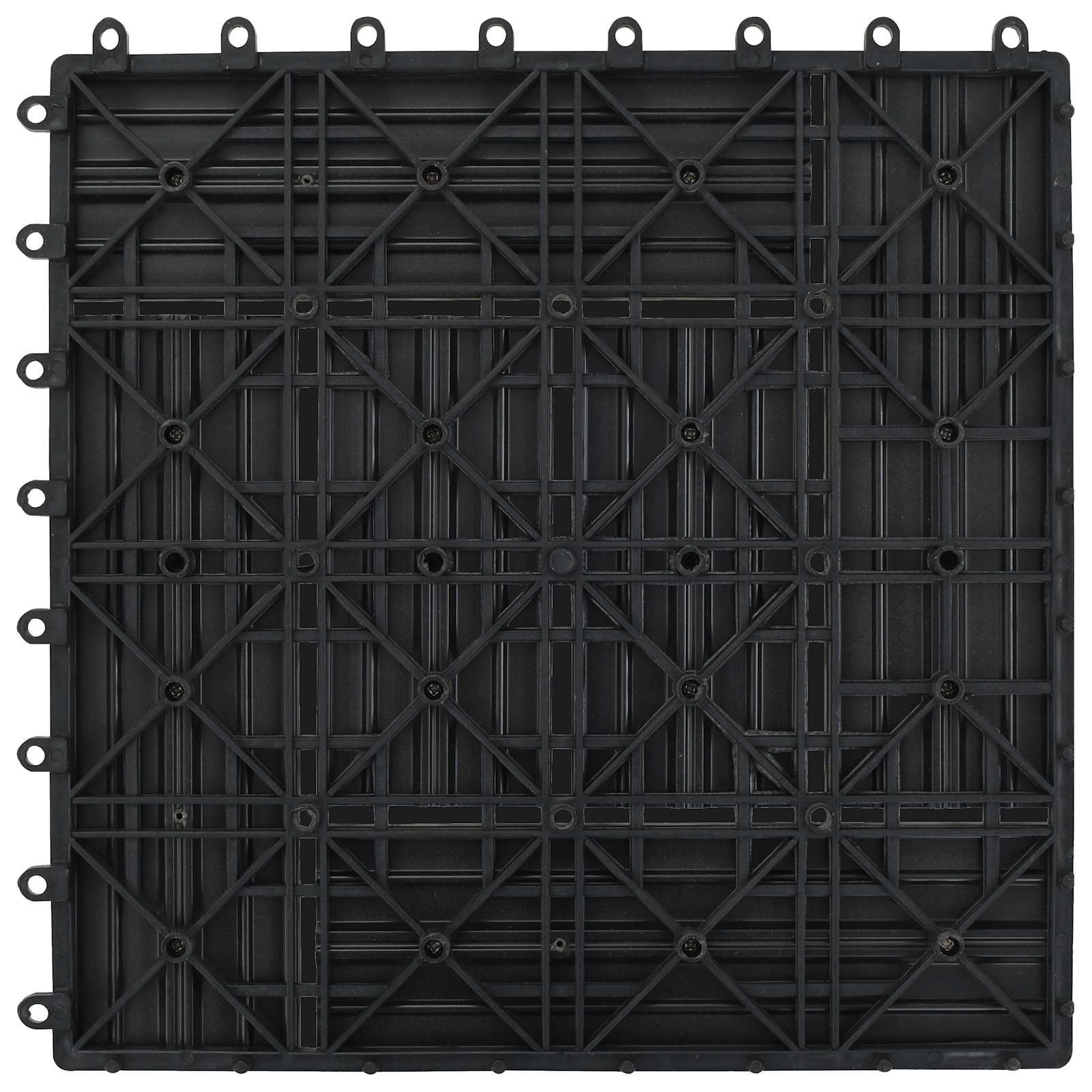 Terrassenfliese 22 stk. Grau 30 x 30 cm WPC