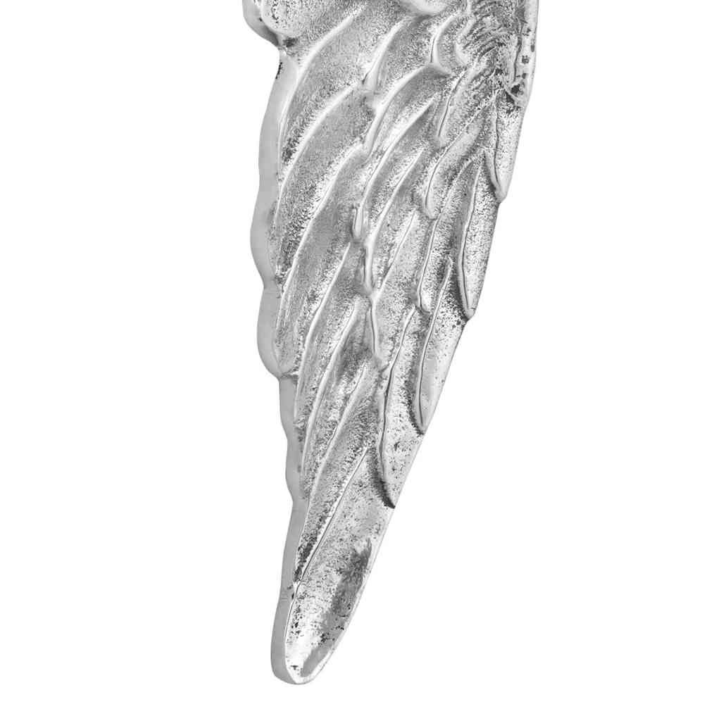 Flügel-Skulptur 2 pcs Silber 31 x 5 x 91 cm Aluminium