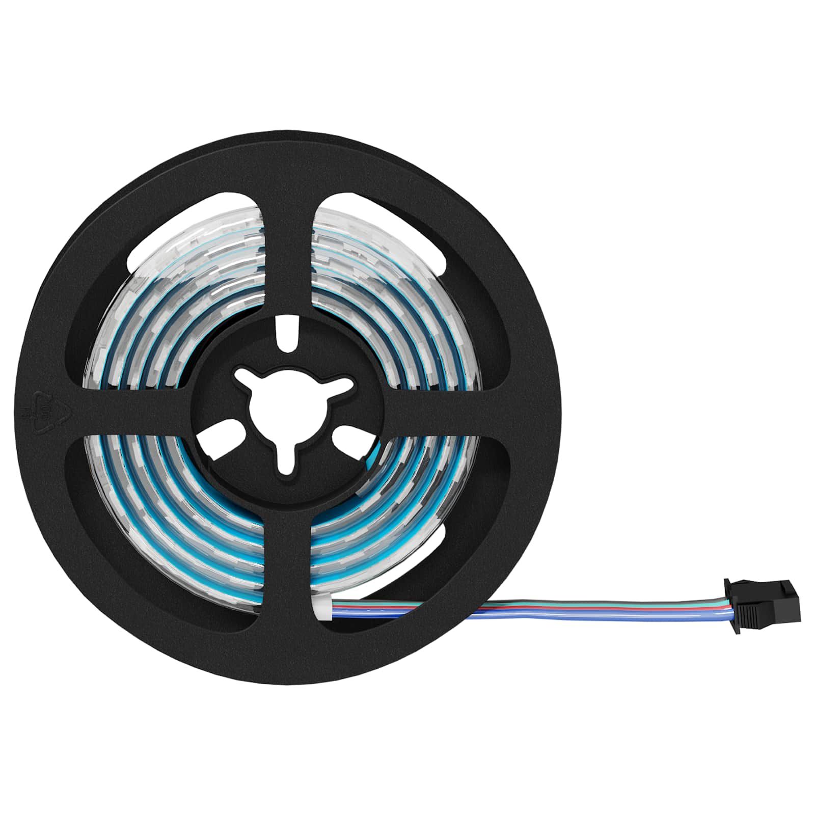 LED-Streifen 2 stk. Schwarz und Transparent