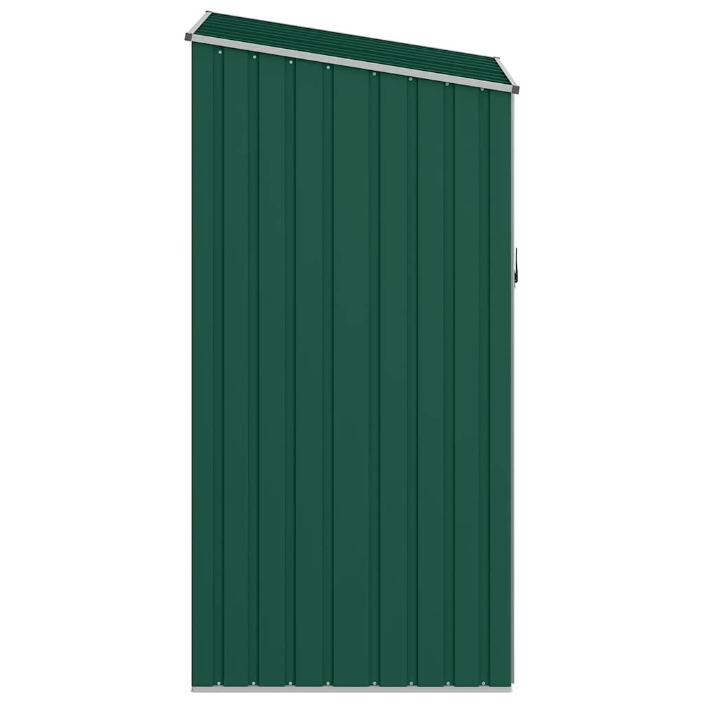 Garten Brennholzlager Grün 245x98x159 cm Verzinkter Stahl
