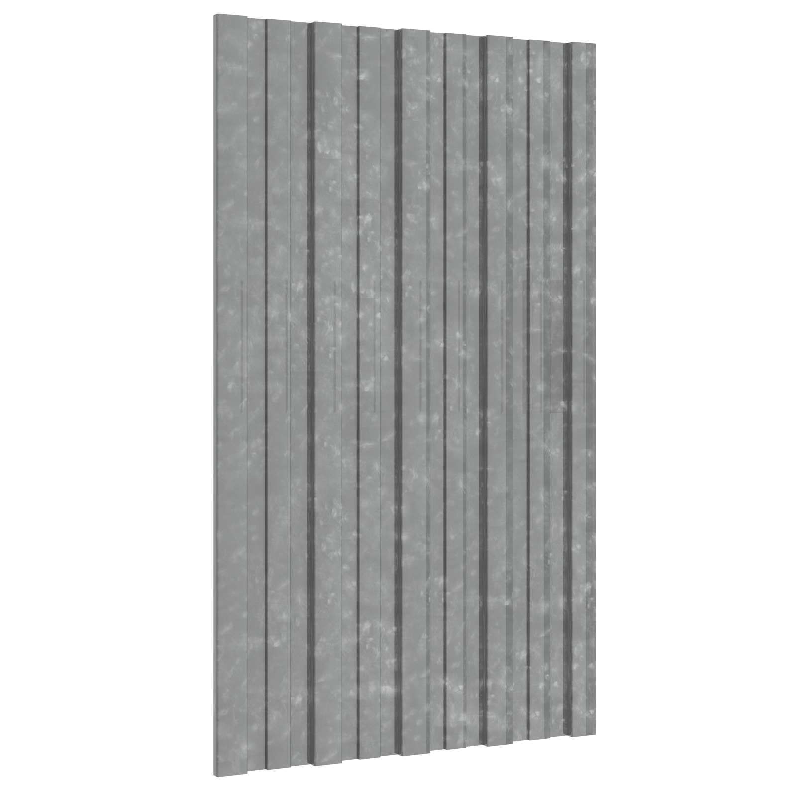 Dachpaneel 12 pcs Silber 80 x 45 cm Verzinkter Stahl