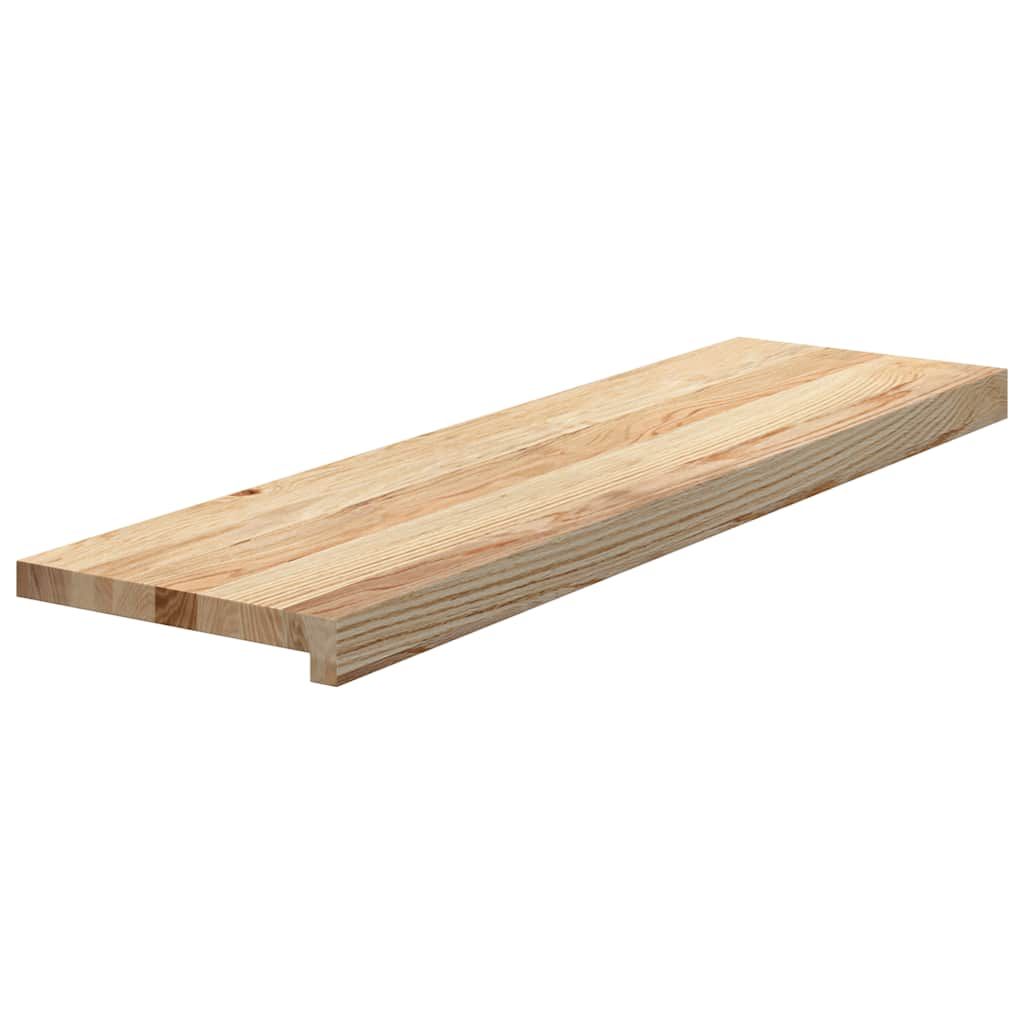 Treppenstufen 8 Stk. Unbehandelt 90x30x2 cm Massivholz Eiche