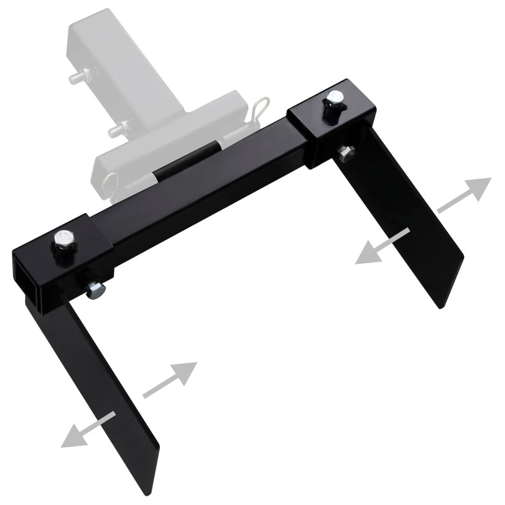Schneepflugadapter für Rasentraktor Schwarz