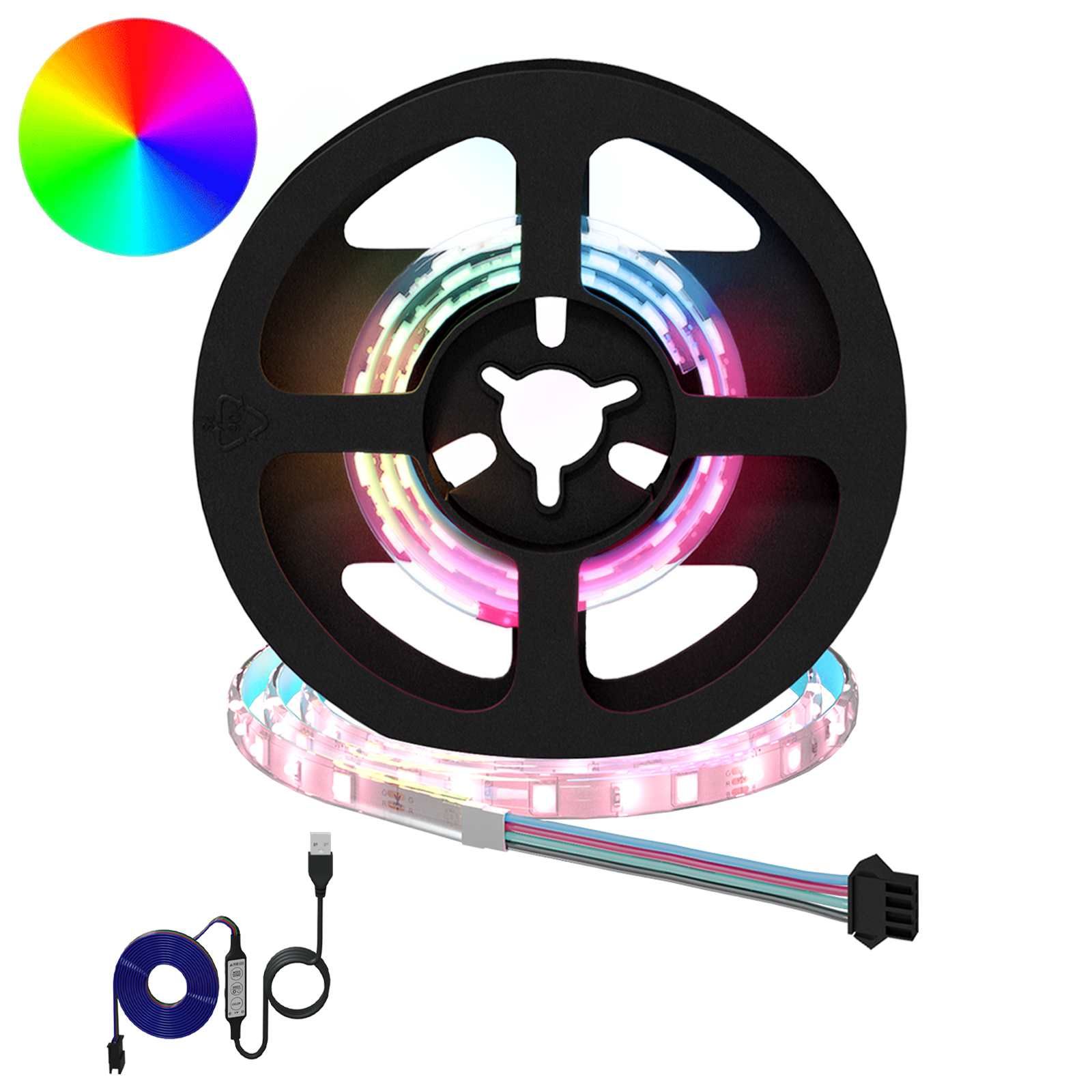 LED Streifen 2 pcs Schwarz und Transparent 350 mm