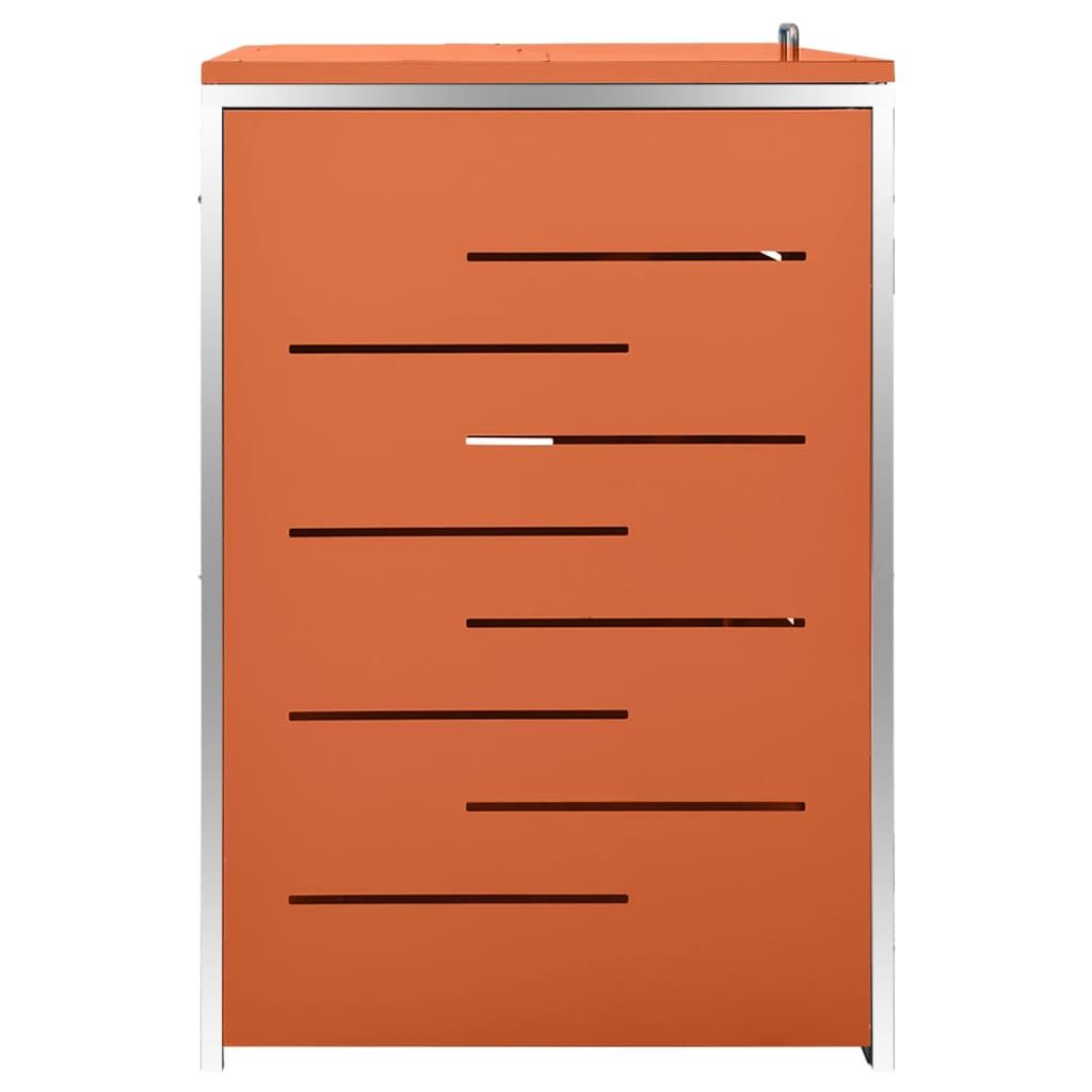 Mülltonnenbox für 4 Tonnen 276,5x77,5x112,5 cm Edelstahl