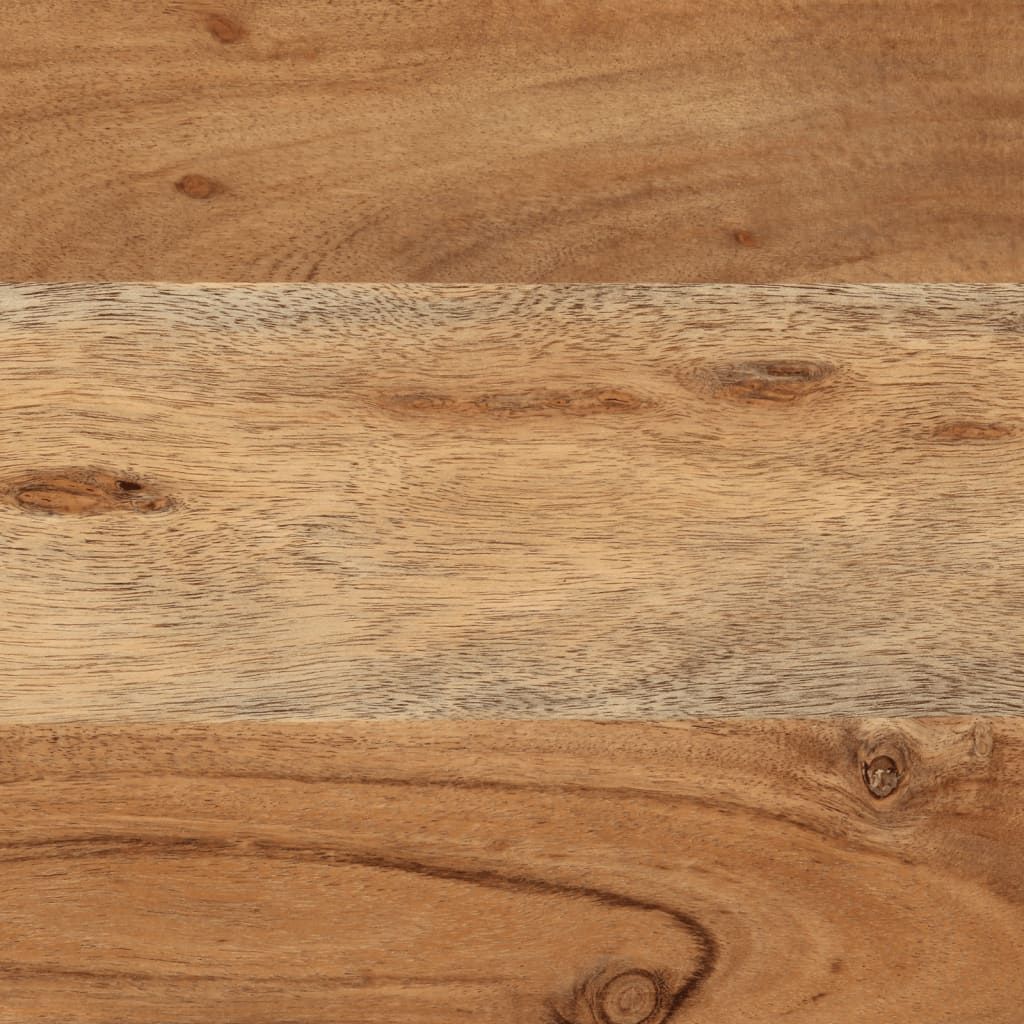 Truhe 60x30x30 cm Massivholz Akazie und Eisen