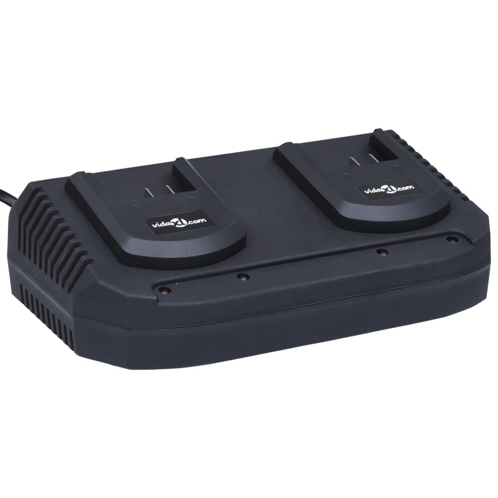 Kabelloser Rasenmäher mit zwei Akku-Packs 20V 2000 mAh Li-Ion