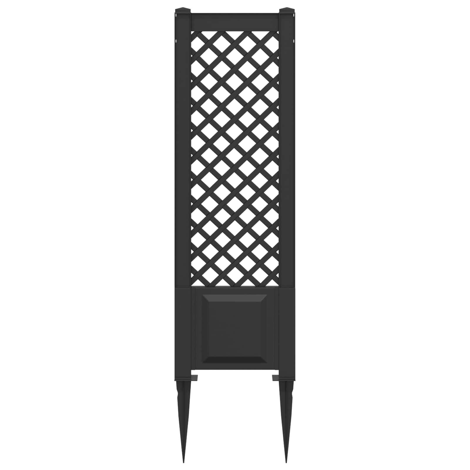 Trellis mit Spike Anthrazit 43 x 6 x 165 cm PP