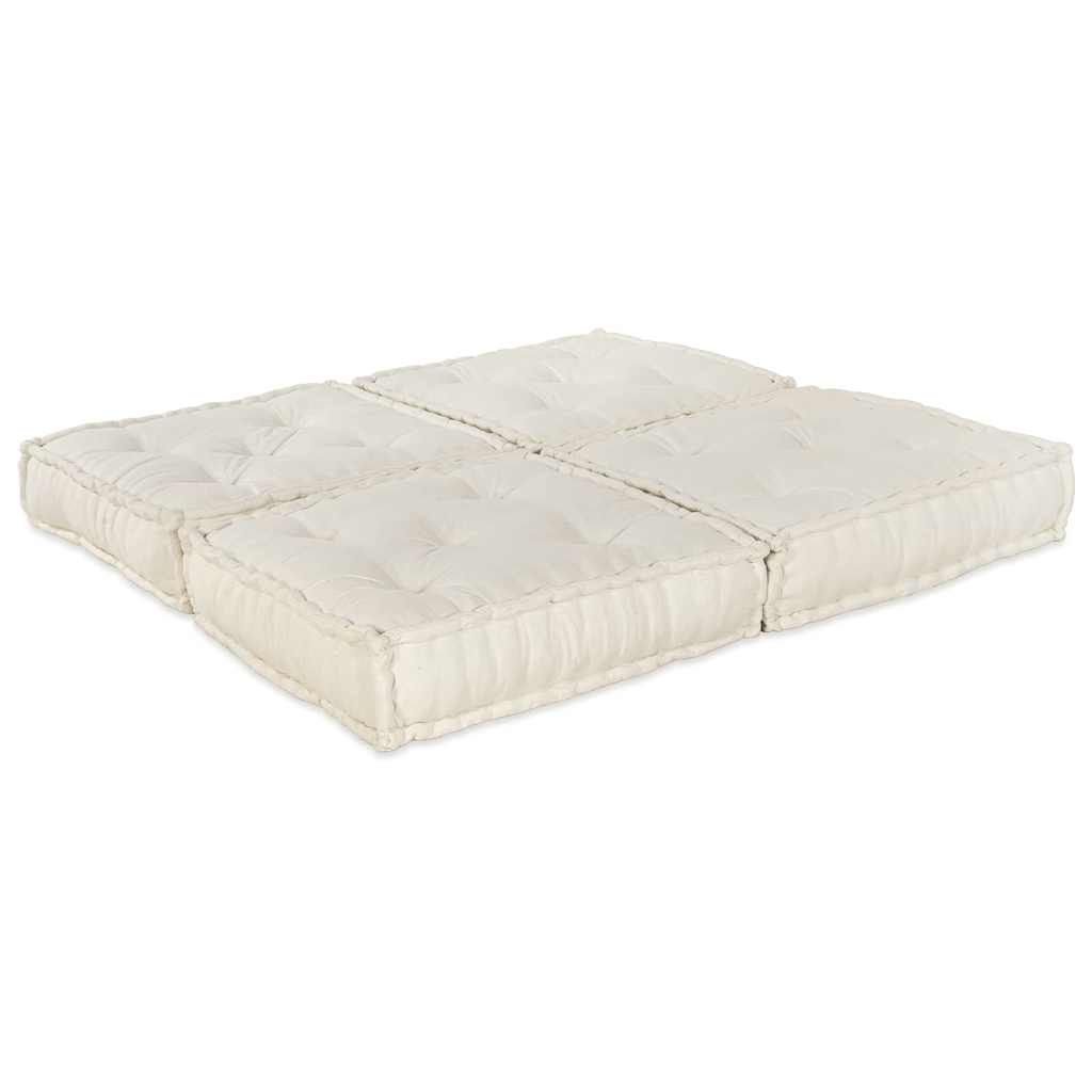 Modulare Sofagarnitur 2 pcs Creme 140 x 70 x 36 cm Stoff