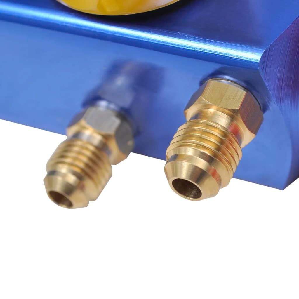 Vakuumpumpe Einstufig mit 4-Wege-Verteiler-Manometer Set
