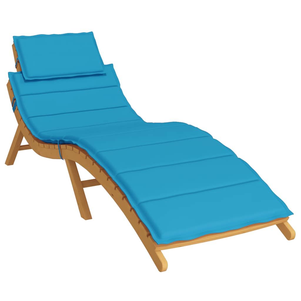 Sonnenliegen-Auflage Blau 186x58x4 cm Oxford-Gewebe