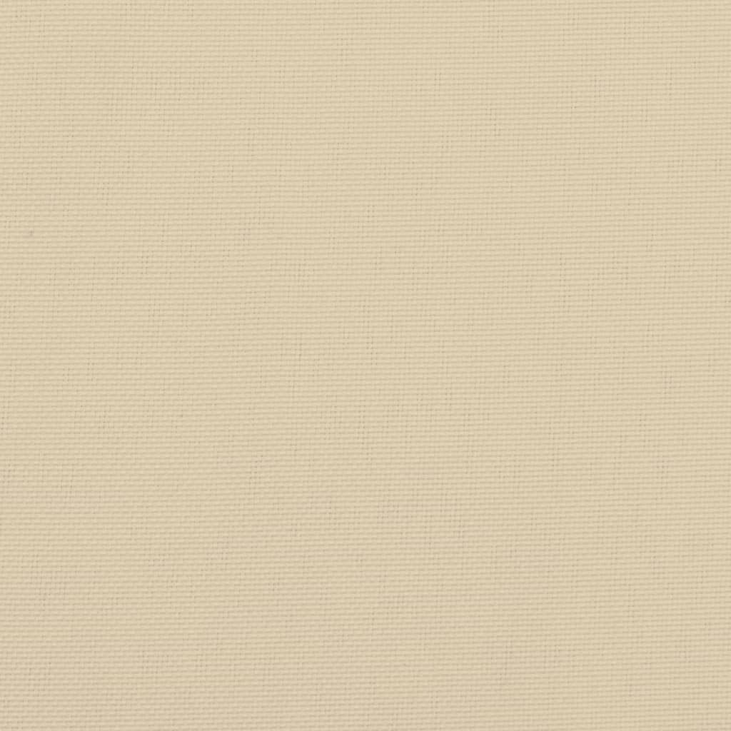 Gartenstuhlauflagen für Hochlehner 6Stk. Beige 120x50x3cm Stoff