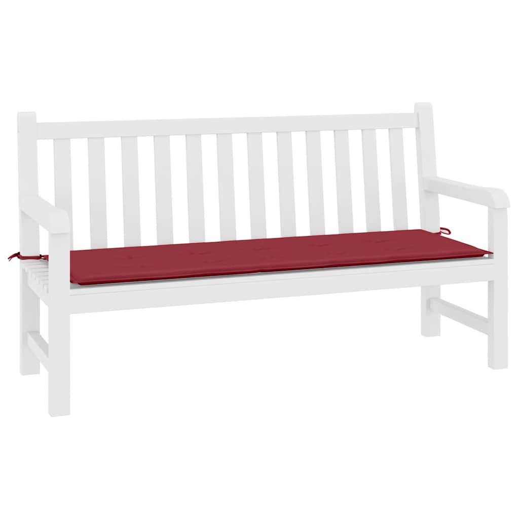 Gartenbank-Auflage Weinrot 200x50x4 cm Oxford-Gewebe