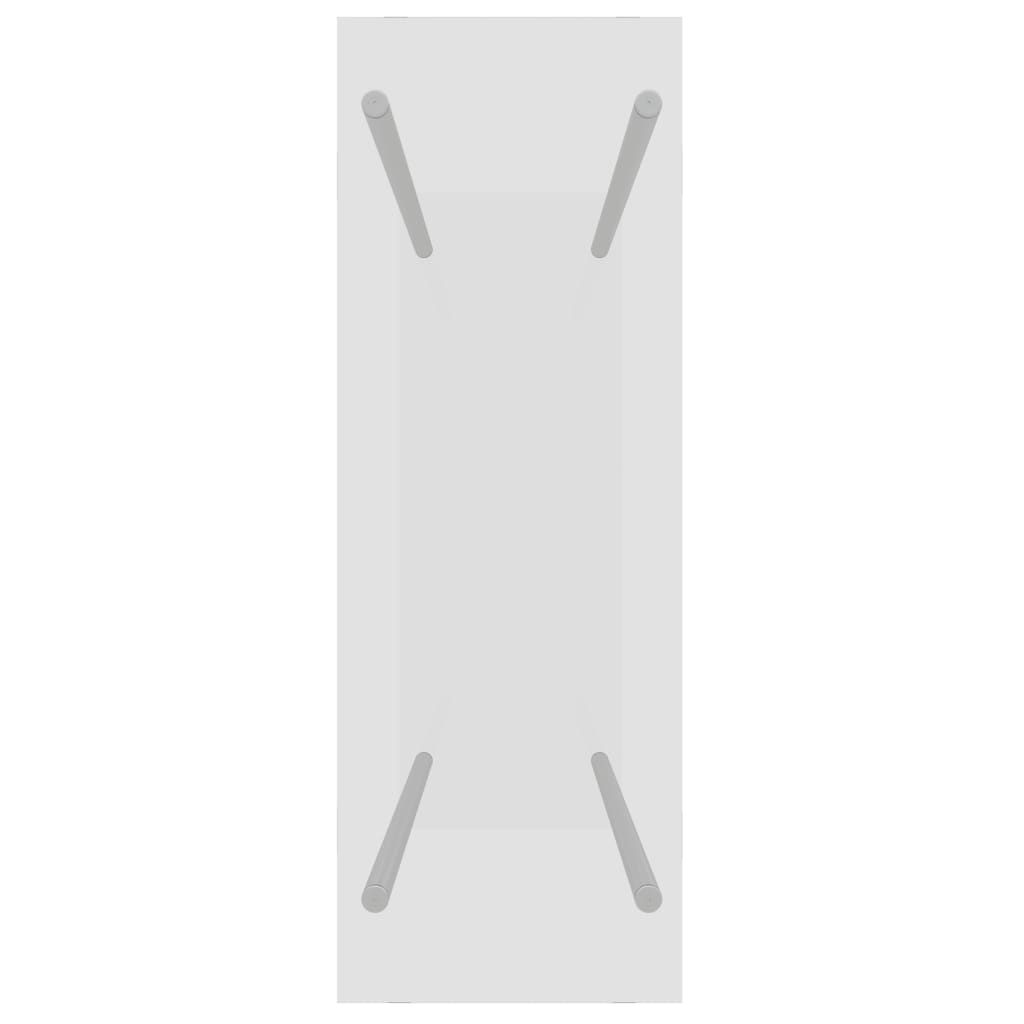 Brennholzregal Transparent 80x35x100 cm Hartglas