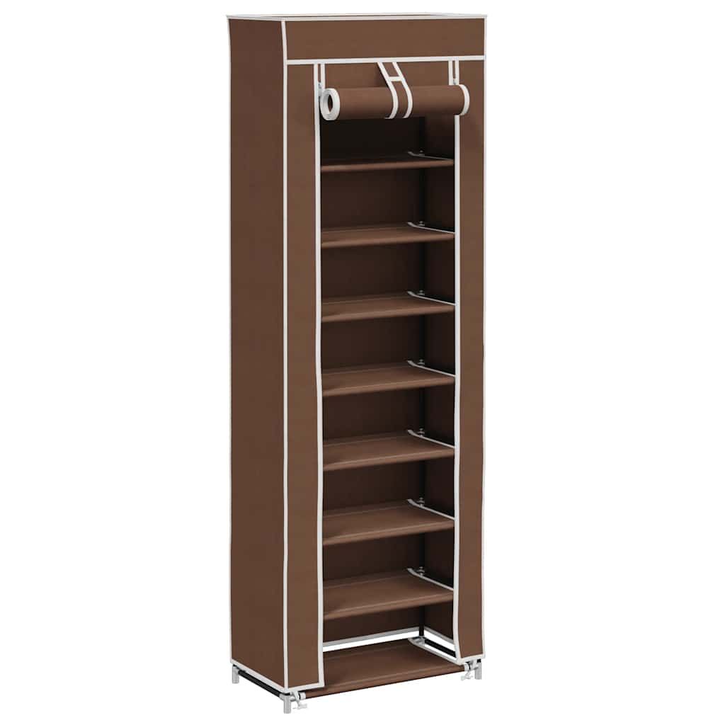Schuhschrank Schuhregal 8 Schicht 57 x29 x162 cm Braun