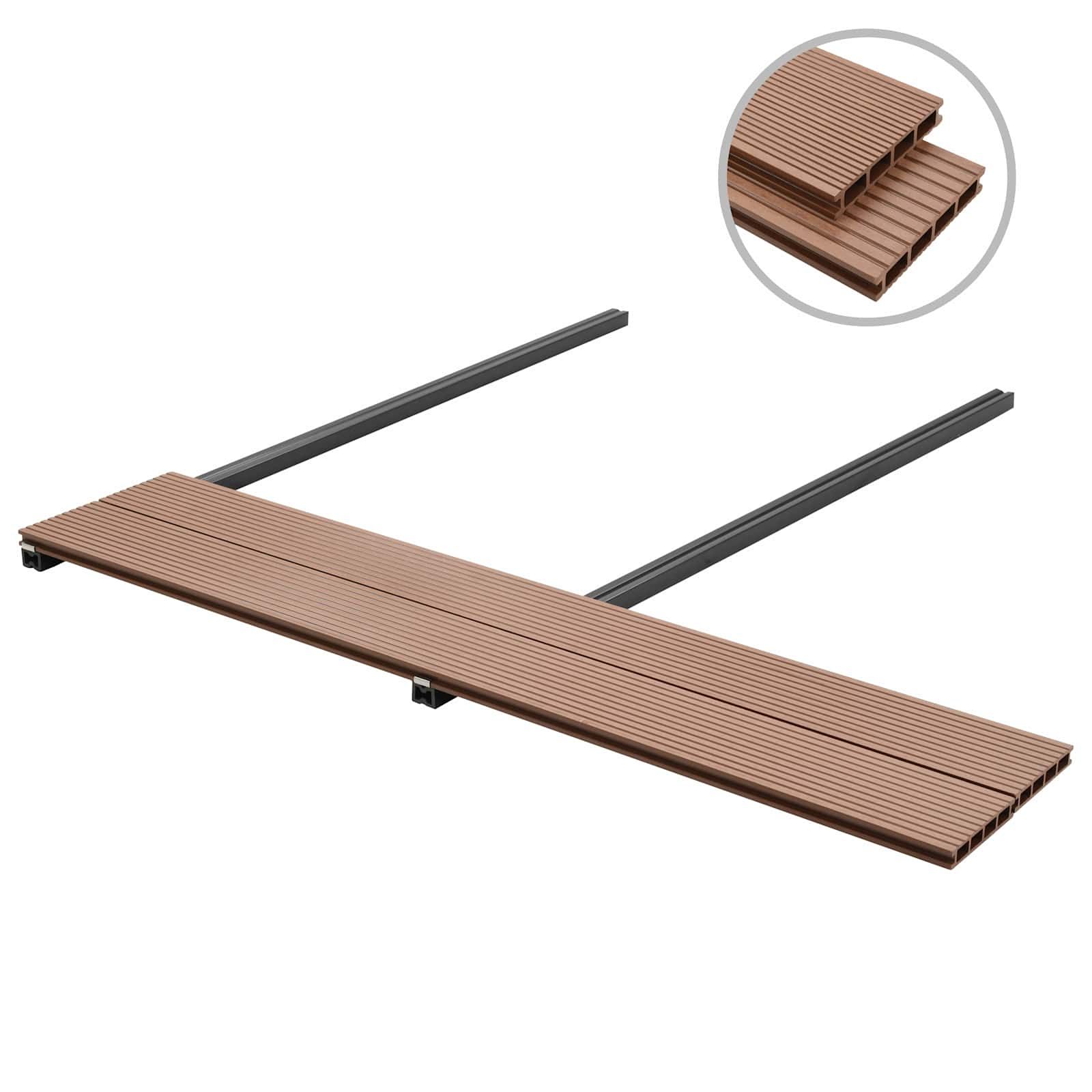 Terrassendiele 30 stk. Braun WPC