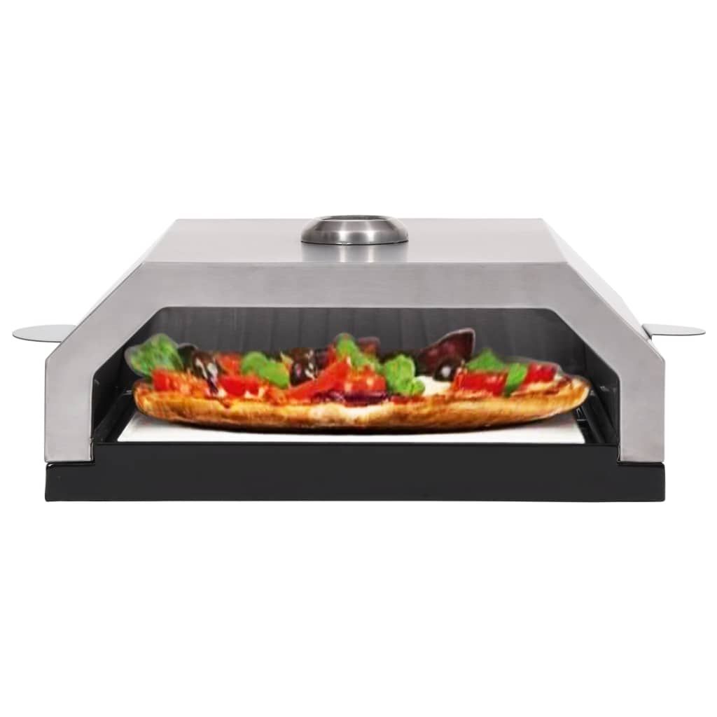 Pizzaofen mit Keramikstein für Gas-Kohlegrill
