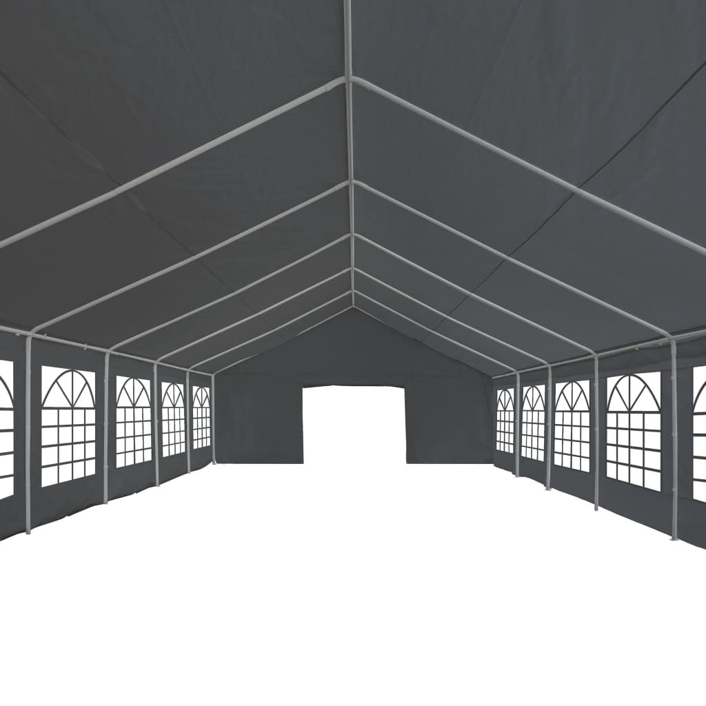 Partyzelt PE 6x12 m Grau