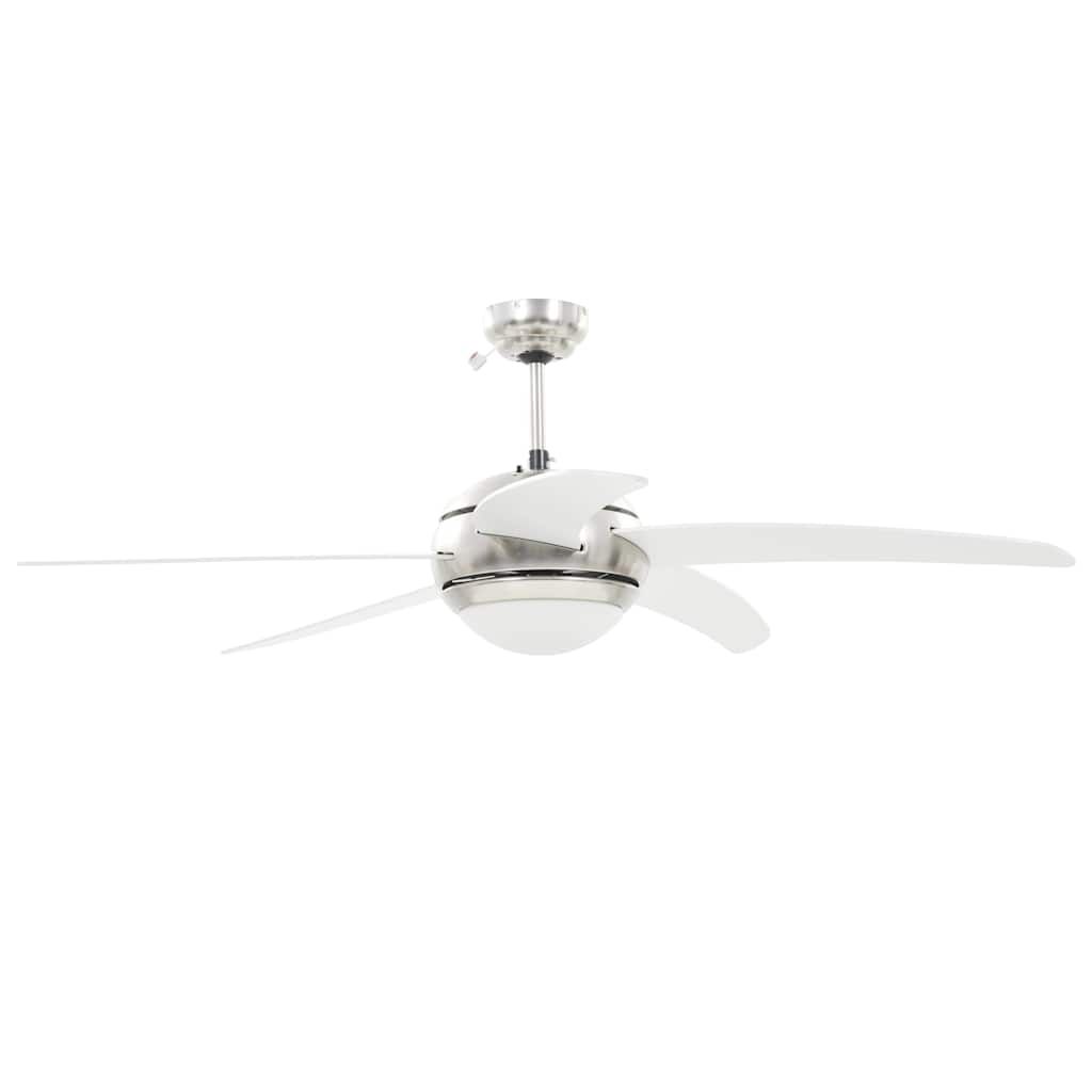 Dekorativer Deckenventilator mit Beleuchtung 128 cm Weiß