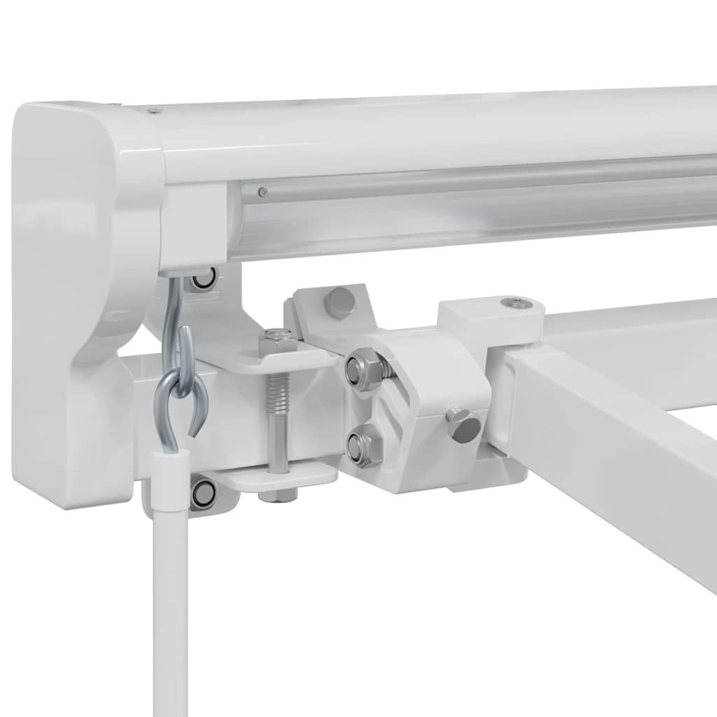 Markisenrahmen Verstellbar Weiß 2,5 x 2 m Stahl
