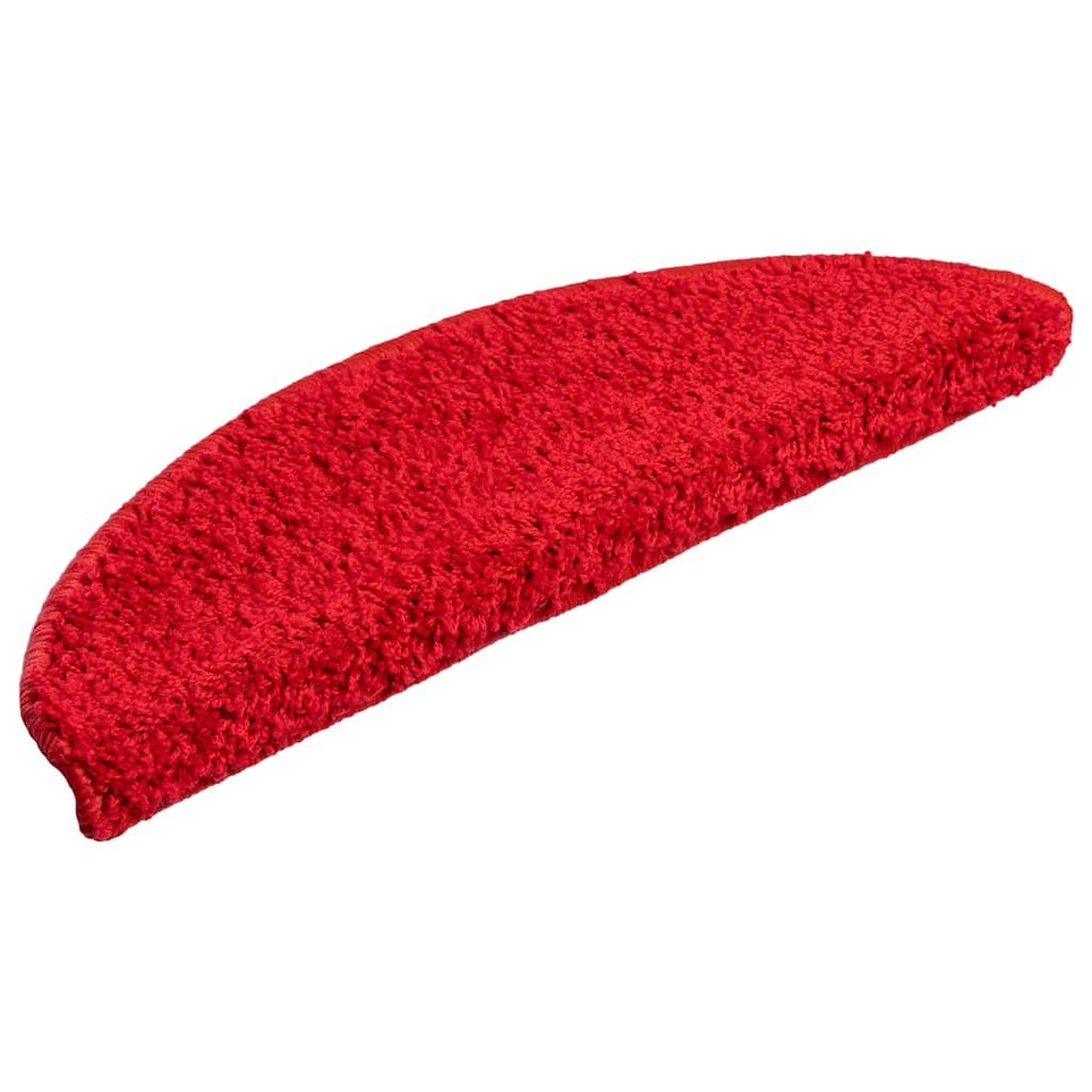 Stufenmatten 15 Stk. 56x17x3 cm Rot Halbrund