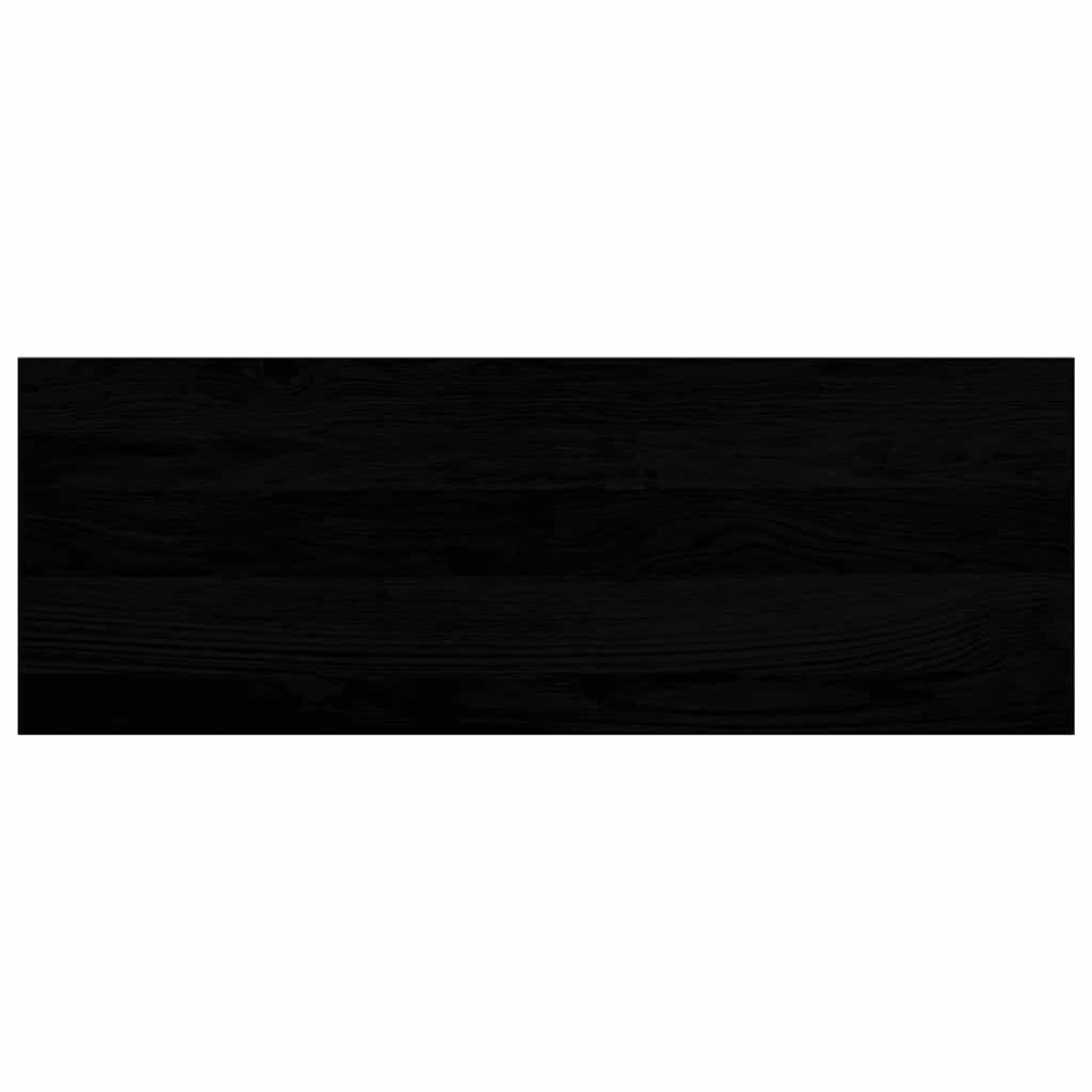 Treppenstufen 4 Stk. Braun-Schwarz 70x25x2 cm Massivholz Eiche