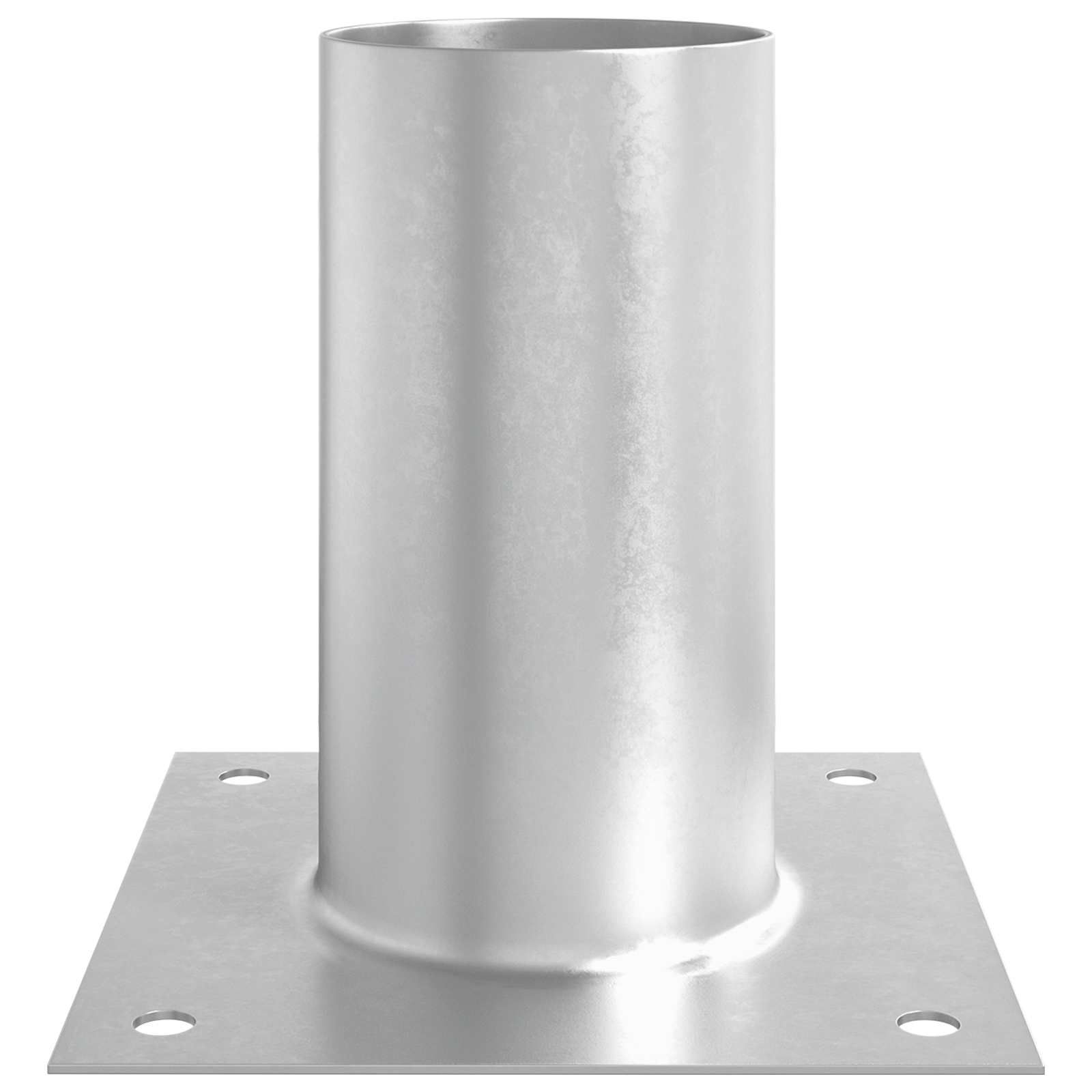 runder Bodenanker 4 pcs Silber 15 x 15 x 15 cm Metall
