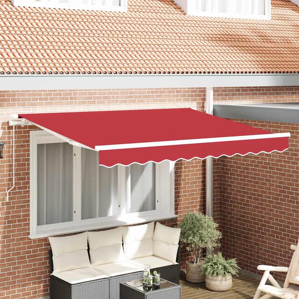 Ersatzbespannung für Markise 3 x 2,5 m Rot Polyester