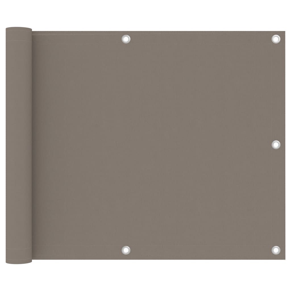 Balkon-Sichtschutz Taupe 75x300 cm Oxford-Gewebe