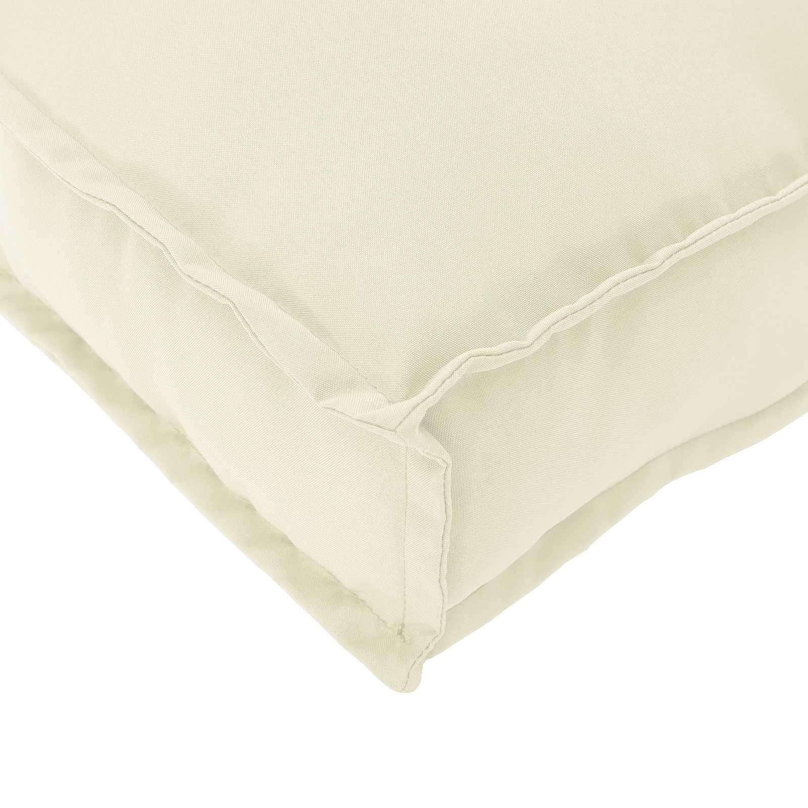 Kissen Creme 60 x 40 x 12 cm Oxford-Stoff