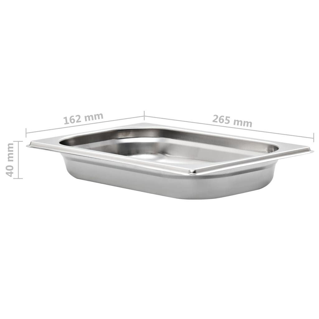 Gastronormbehälter 12 Stk. GN 1/4 40 mm Edelstahl