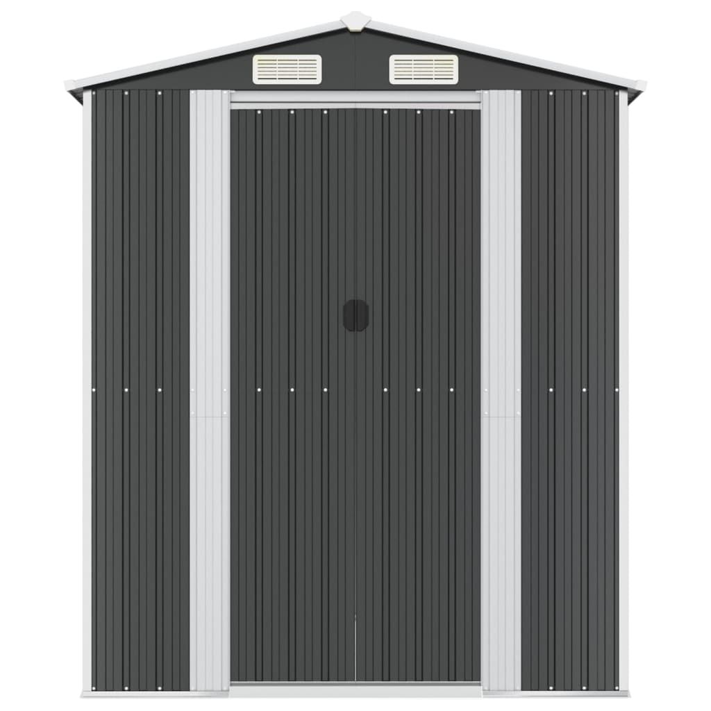 Geräteschuppen Anthrazit 192x191x223 cm Verzinkter Stahl