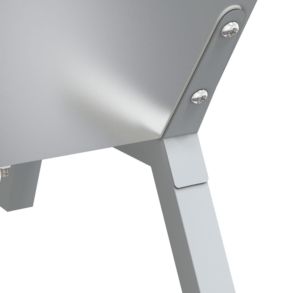 Grill Silbern 118x42x30,5 cm Edelstahl