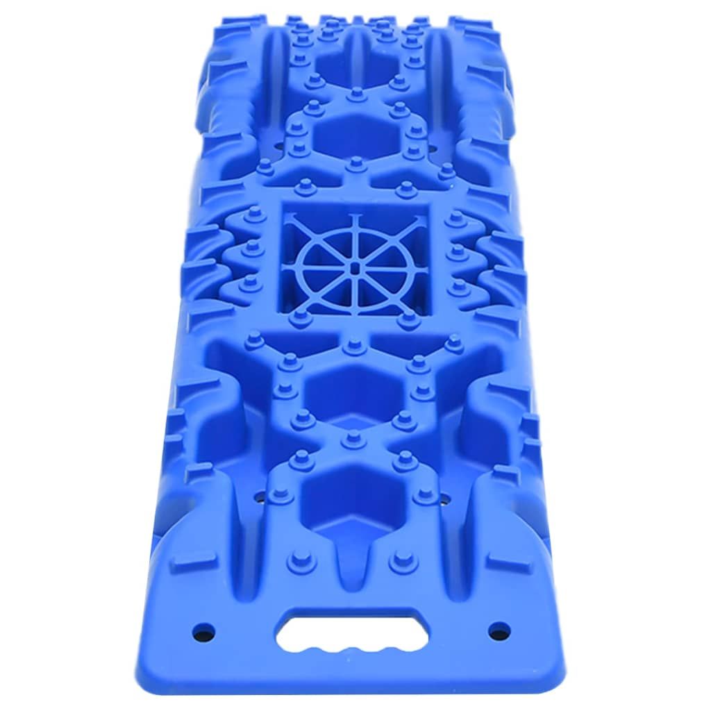 Traktionsmatten 2 Stk. Blau 107x31x7 cm Nylon