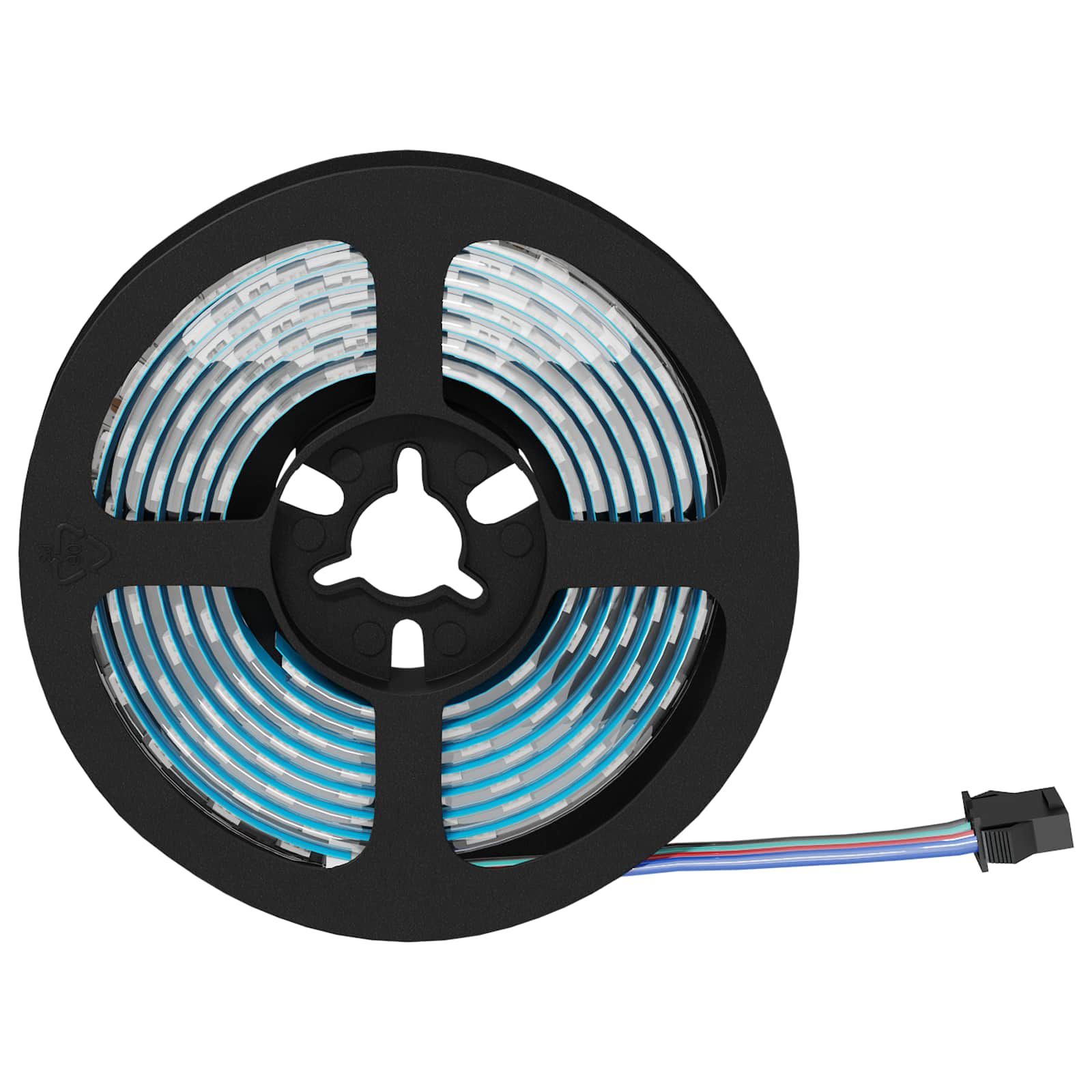 LED-Streifen 2 stk. Schwarz und Transparent
