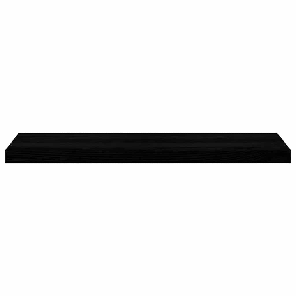 Treppenstufen 4 Stk. Braun-Schwarz 90x30x2 cm Massivholz Eiche