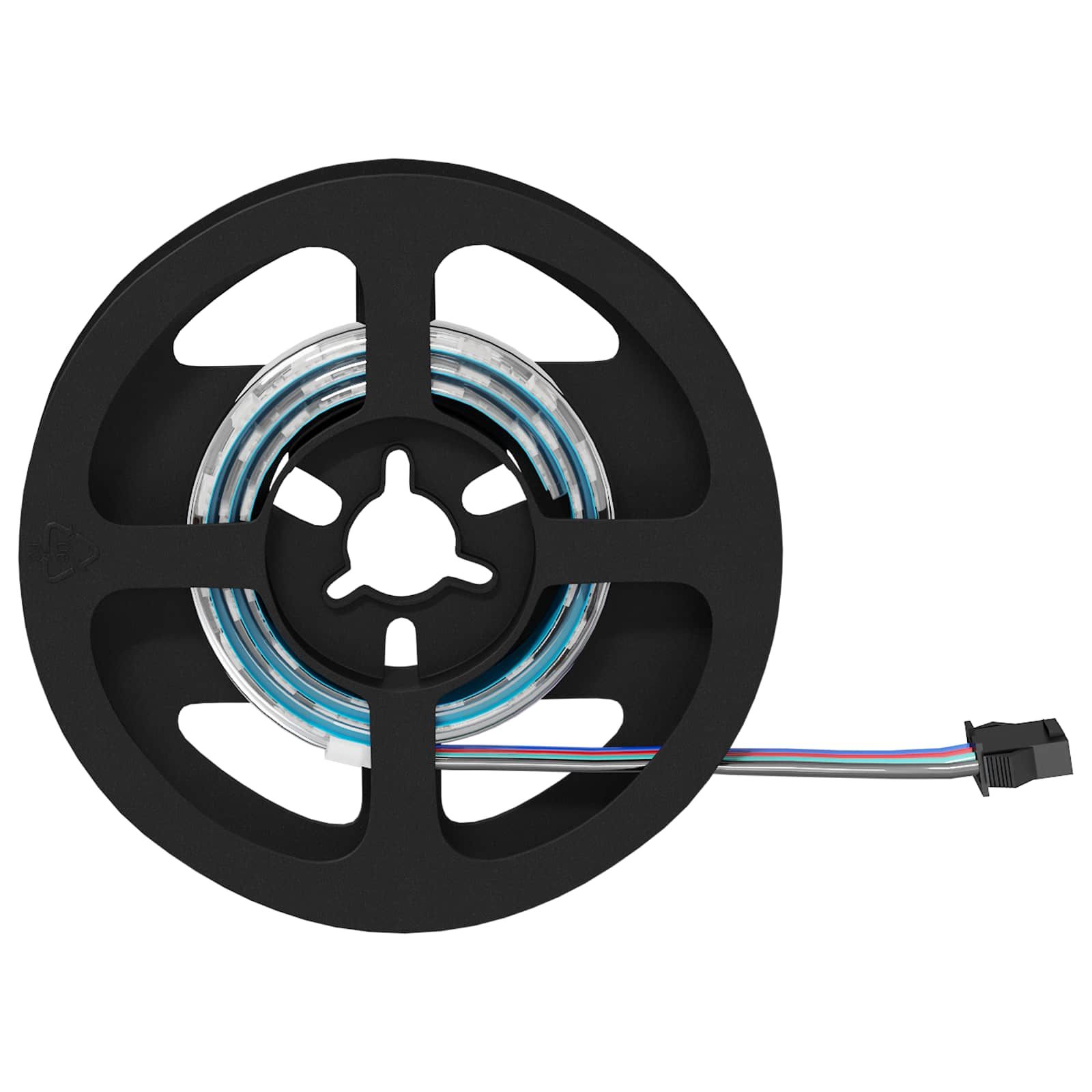 LED-Streifen 2 stk. Schwarz und Transparent
