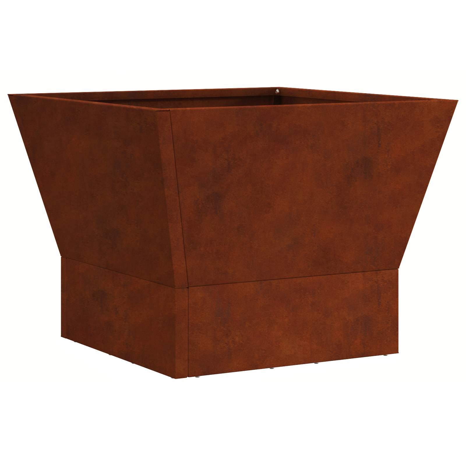 Feuerstelle Rostoptik 40 x 40 x 35 cm Wetterfeststahl