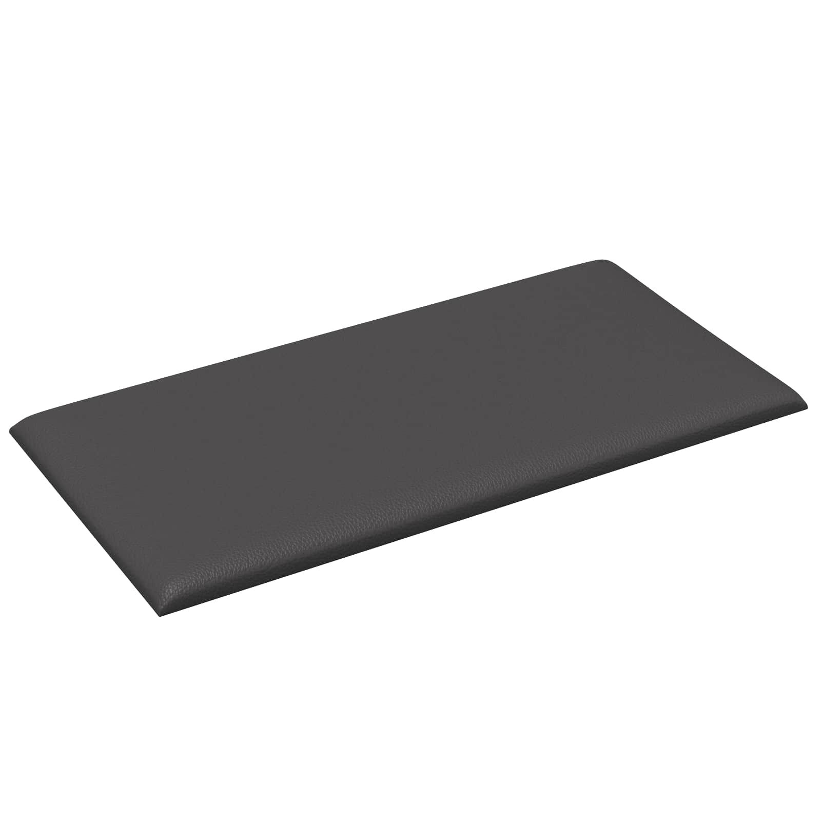 Wandkopfteilen 12 pcs Grau 30 x 15 cm Stoff