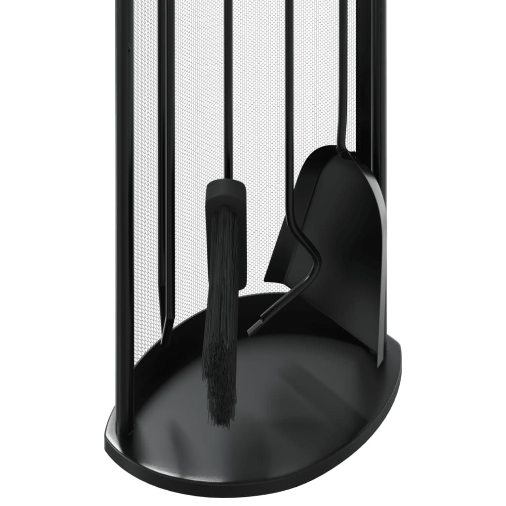 5-teiliges Kaminbesteck-Set 23 x 15 x 66 cm Stahl