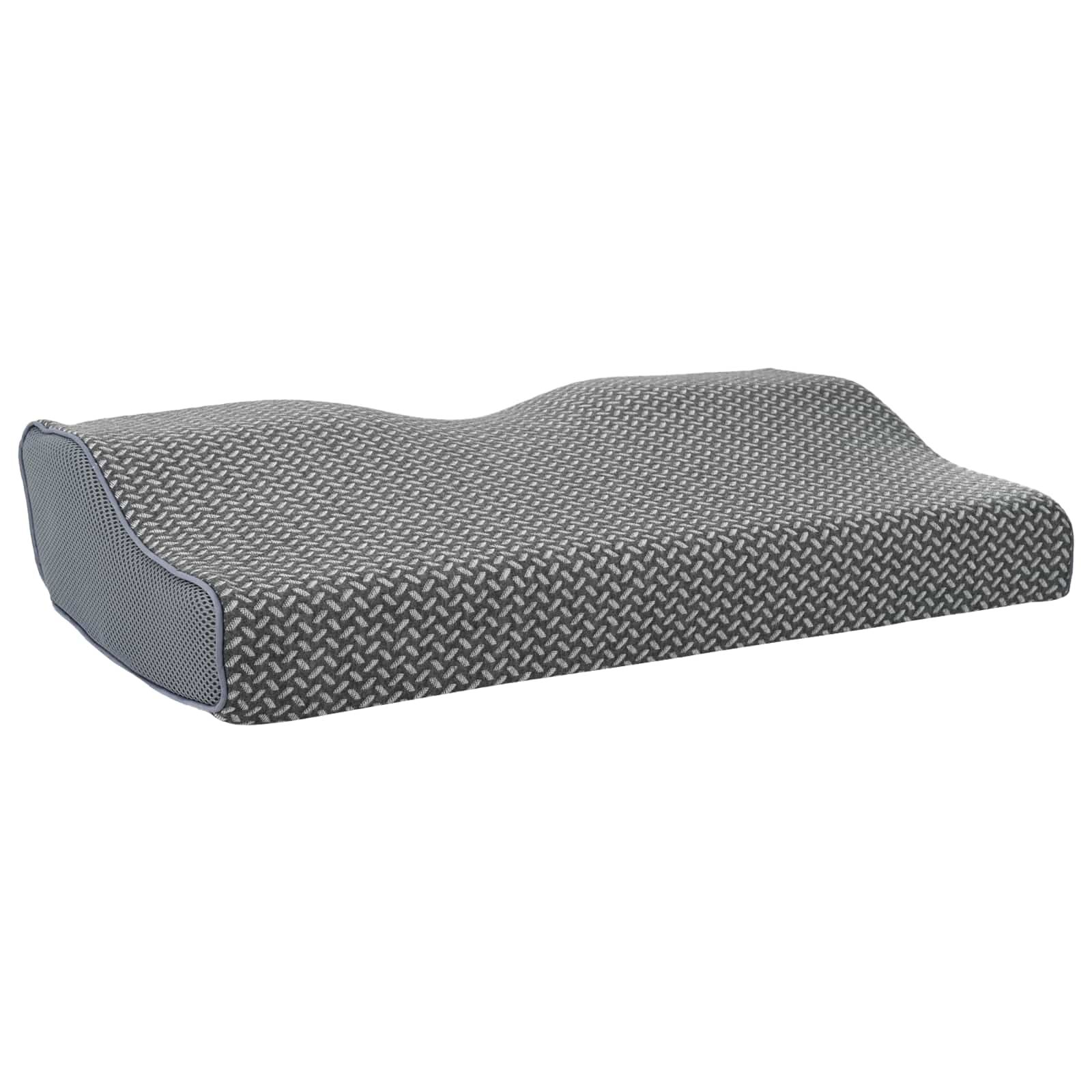 Kopfkissen mit Kissen Grau 60 x 34 x 11 cm Polyester